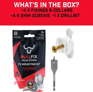 Bullfix Universal Heavy Duty Plasterboard Fixings - TV Kit