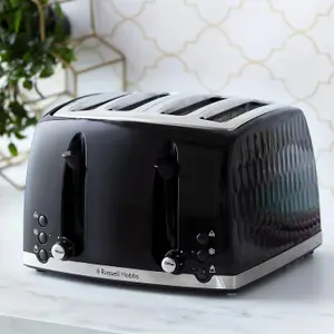 Russell Hobbs Honeycomb Black Breakfast Bundle