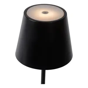 Lucide Justin Modern Table Lamp Outdoor 11cm - LED Dim. - 1x2,2W 3000K - IP54 - 3 StepDim - Black