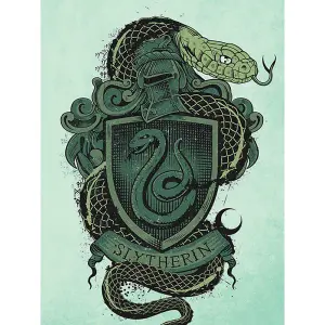 Harry Potter Slytherin Canvas Print Green/Black (80cm x 60cm)