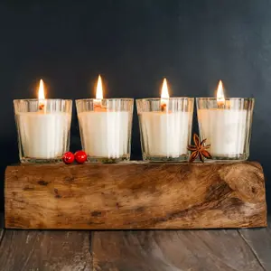 4pc Christmas Scented Candle Gift Set