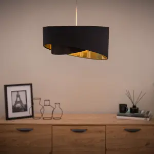 ValueLights Trekan Black Ceiling Pendant Shade