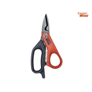 Crescent Wiss 6-Inch Electrician's Data Shears with Cable Cutter and Stripper