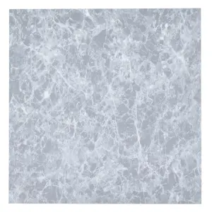 24pcs Self Adhesive PVC Floor Tiles Waterproof Square 3D Marble Effect Vinyl Floor Covering 5m²