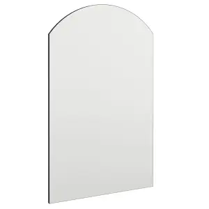 Berkfield Mirror with LED Lights 60x40 cm Glass Arch