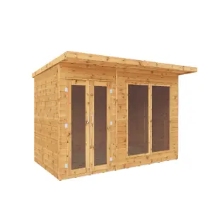 Mercia Maine 10x6 ft with Double door & 2 windows Pent Wooden Summer house