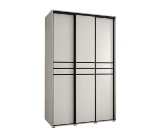 Bright White Sliding Wardrobe W160cmH205cmD60cm - Streamlined Storage for Modern Bedrooms