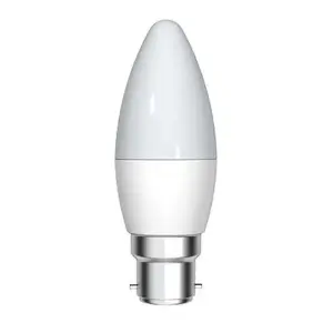 GE 6w BC 2700k Frosted Dimmable LED Candle Bulb - Extra Warm White