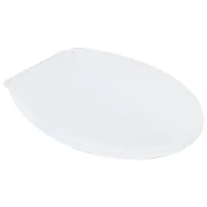 Berkfield High Rimless Toilet Soft Close 7 cm Higher Ceramic White