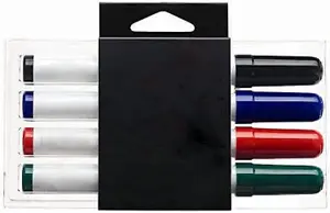 KAV Dry Erase Pens for Office, Schools, and Home - Non-Toxic Ink - All-in-One Design with Dry Wipe Eraser - Stylish Markers