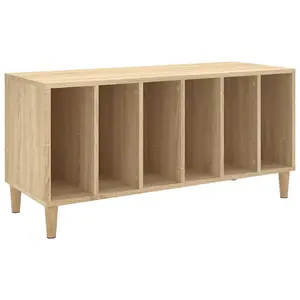 vidaXL Record Cabinet Sonoma Oak 100x38x48 cm Engineered Wood