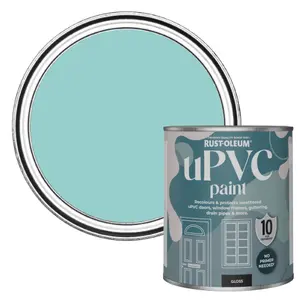 Rust-Oleum Teal Gloss UPVC Paint 750ml