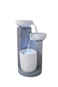 Aqua Gleam Cascade Mains Power Water Feature With Protective Cover