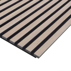 Kraus - Walnut - Acoustic Slat Wall Panel - (L) 120cm x (W) 57.3cm - Single Panel - Sample Size Available