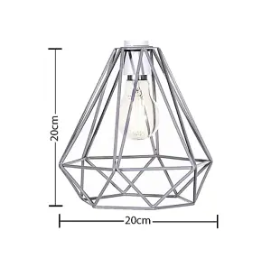 Grey Cage Metal Basket Ceiling Light Shade