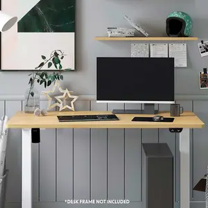 Spacious 1400mm x 700mm Oak Rectangular Desktop for Standing Desks