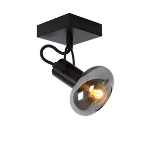 Lucide Madee Modern Ceiling Spotlight - 1xE14 - Black