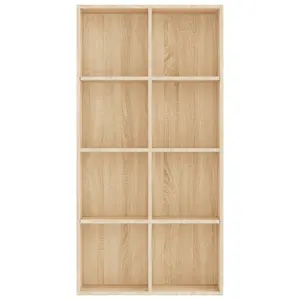 Berkfield Book Cabinet/Sideboard Sonoma Oak 66x30x130 cm Engineered Wood