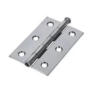 TIMCO Butt Hinges Loose Pin (1840) Steel Polished Chrome - 75 x 50