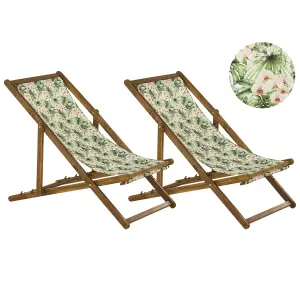 Sun Lounger Wood Light Brown ANZIO