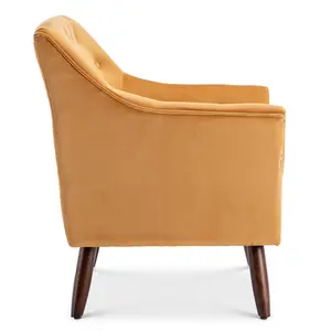 Velvet Gold Franca Accent Chair