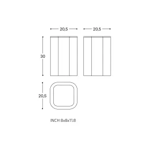 Cosmic Waste Bin Glossy Stainless Steel Lineb+ (5L)