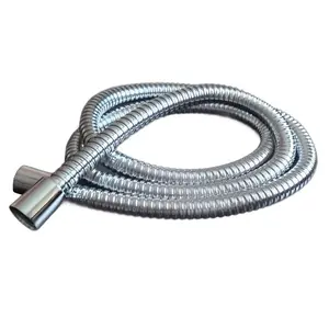 Euroshowers 1.5m Stainless Steel 11mm Bore Shower Hose with Chrome Finish