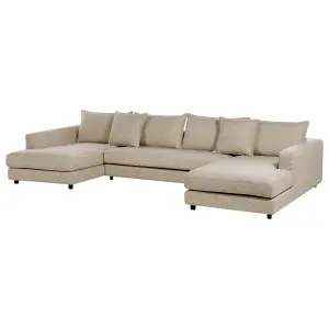 Corner Sofa LILVIKEN Beige Fabric Symmetrical