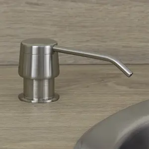 Astini Brushed Stainless Steel 270ml Integrated Kitchen Sink Soap Dispenser