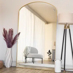 Jobu home - Yoko - Gold Metal Gentle Arch Mirror - 200cm x 120cm