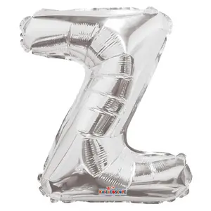 Apac Z Letter Foil Balloon Silver (One Size)