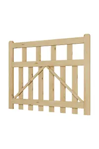 Outdoor Entrance Gate Picket Style for Patios and Yards W 120cm H 90cm