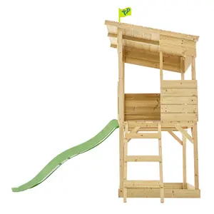 TP Toys 7x8 ft Tree top Timber Tower slide playhouse - Assembly required