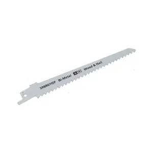 Reciprocating Saw Blade Wood and Nail 6tpi 150mm Length Bi Metal Pack of 5 by Ufixt