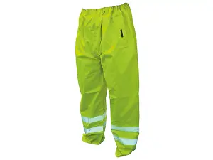 Scan OC-124-XXL Hi-Vis Yellow Motorway Trousers - XXL (48in) SCAWWHVMTXXL