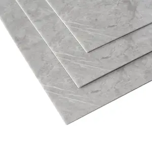 Marble Tile Sticker Set of 10  60x30cm Self-Adhesive Waterproof & Oil Proof PVC Covering for Kitchen & Bathroom Walls