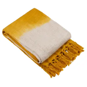 Yard Mizu Dip Dye Fringed Throw