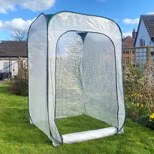 GardenSkill Pop-Up Walk In Greenhouse Tomato Grow House Poly Plant Cover 1.25m x 1.85m H