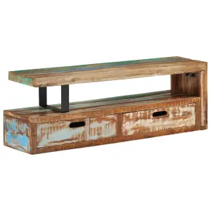 Berkfield TV Stand Solid Wood Reclaimed