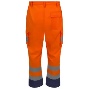 PRORTX Mens Hi-Vis Cargo Trousers