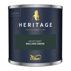 Dulux Trade Heritage Mallard Green Matt Wall paint, 125ml Tester pot