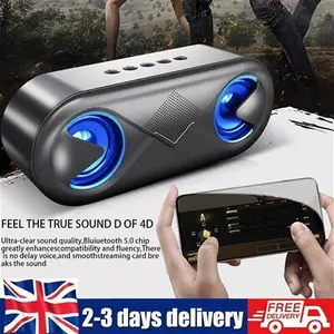 Wireless Bluetooth Portable Speaker Stereo Bass Loud Usb Aux Fm