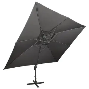 Berkfield Cantilever Umbrella with Double Top Anthracite 400x300 cm