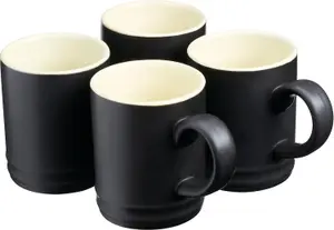 Espresso Coffee Cups Mugs Stoneware 90ml - Set of 4 Cups