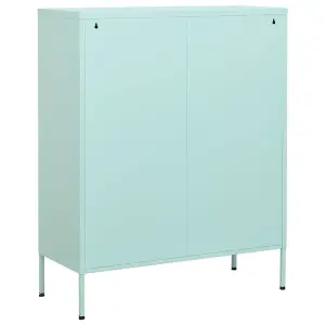 Berkfield Storage Cabinet Mint 80x35x101.5 cm Steel