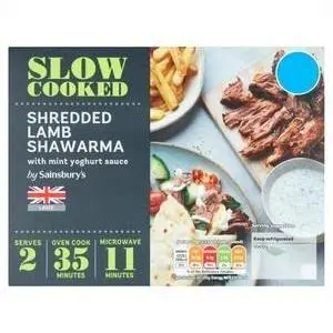 Sainsbury's Slow Cooked Shredded Lamb Shawarma 400G (Serves X2)