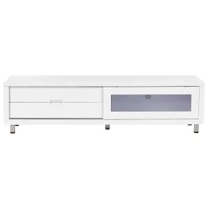 Beliani Modern TV Stand White PEMBORKE