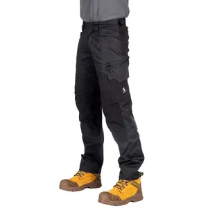 Mascot Accelerate Trousers with Kneepad Pockets - Black   (32.5) (Leg Length - Regular)