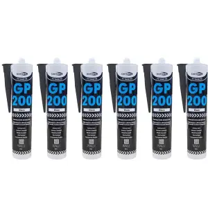 Bond IT General Purpose 200 Silicon Sealant Black 310ML Pack of 6