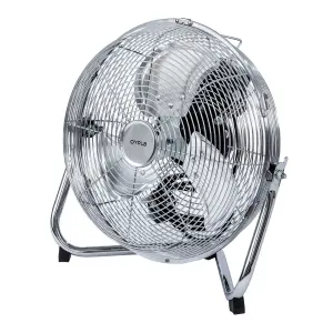 Oypla Electrical 12" Inch Chrome 3 Speed Floor Standing Gym Fan Hydroponic